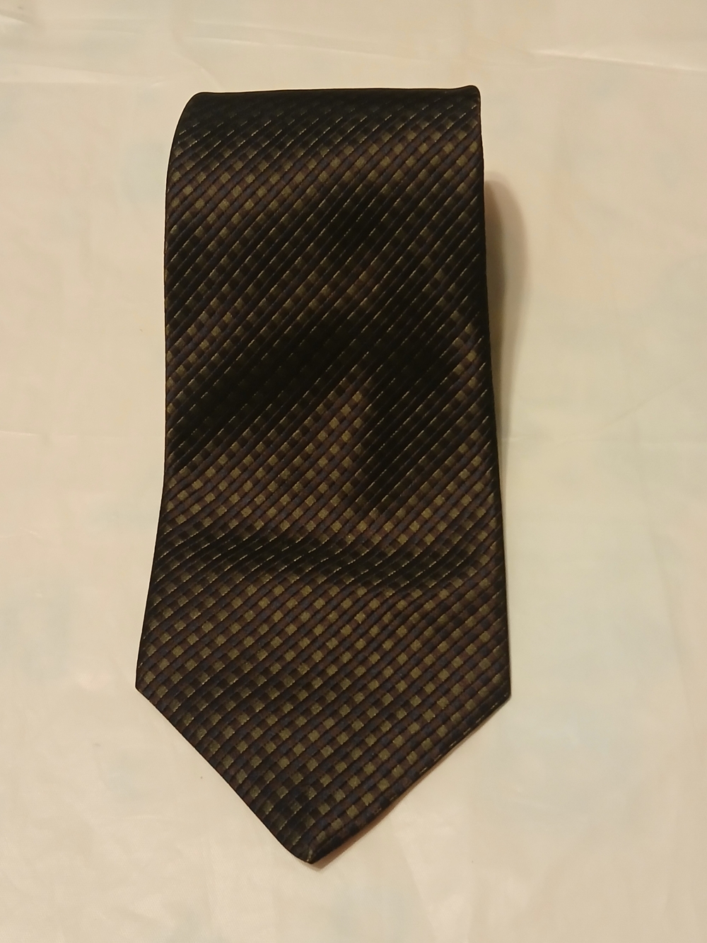 Geoffrey Beene Men's Black Patterned 100% Silk Tie